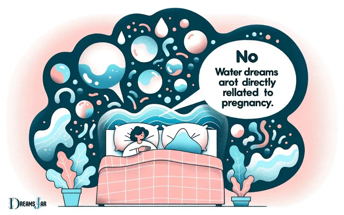 Does Dreaming About Water Mean Your Pregnant  No, Explain