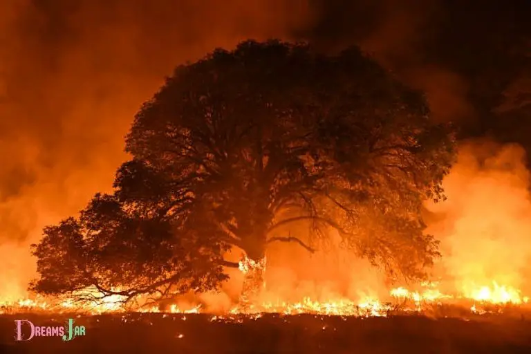 Storm caught tree on fire dream interpretation