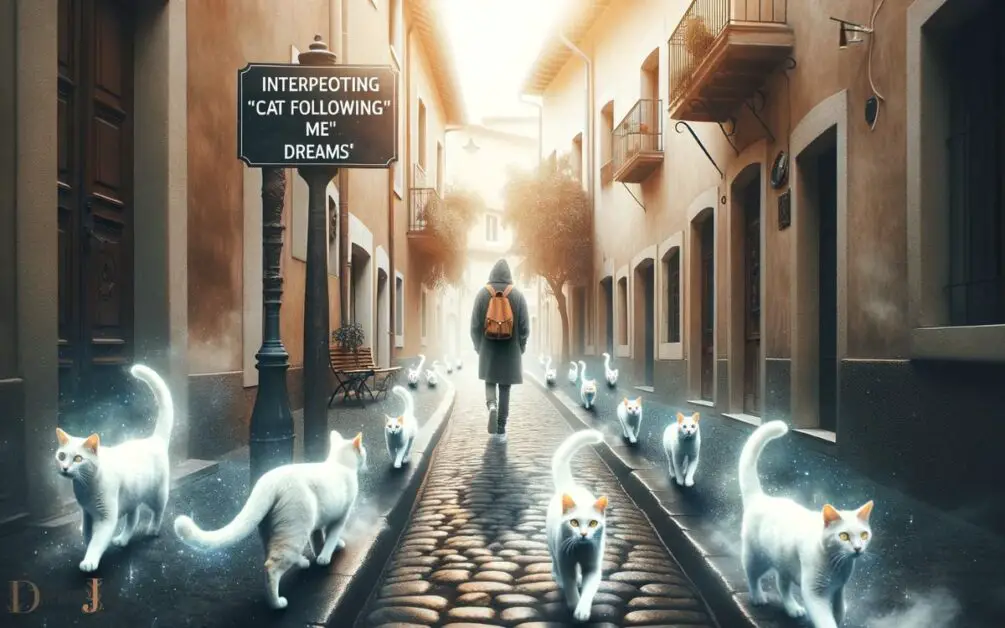 Interpreting cat Following Me Dreams