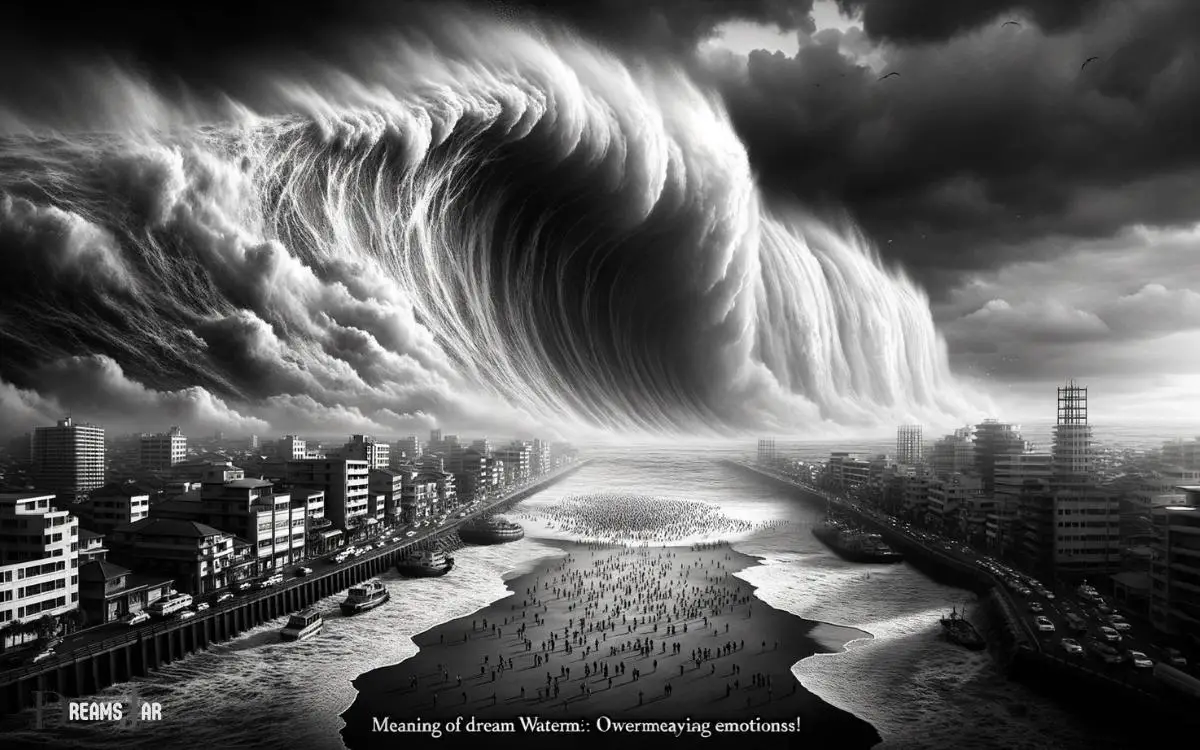 Meaning Of Dreams Water Tsunami  Overwhelming Emotions