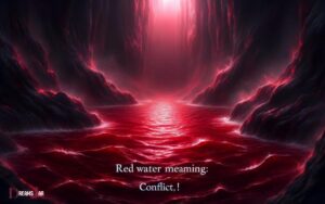 Red Water Dream Meaning  Conflict