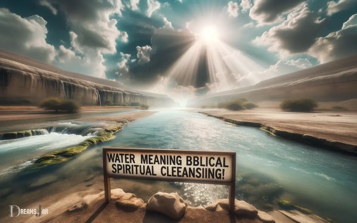 biblical dream meaning of drinking water