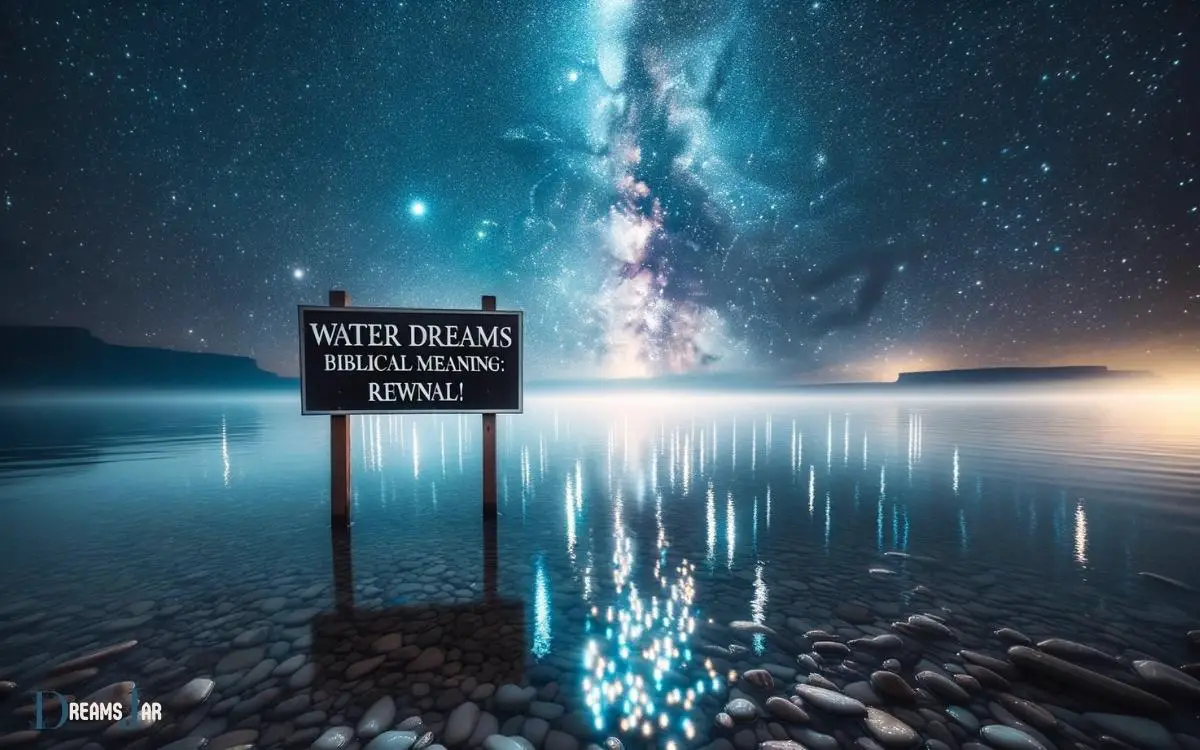 biblical meaning of water dreams