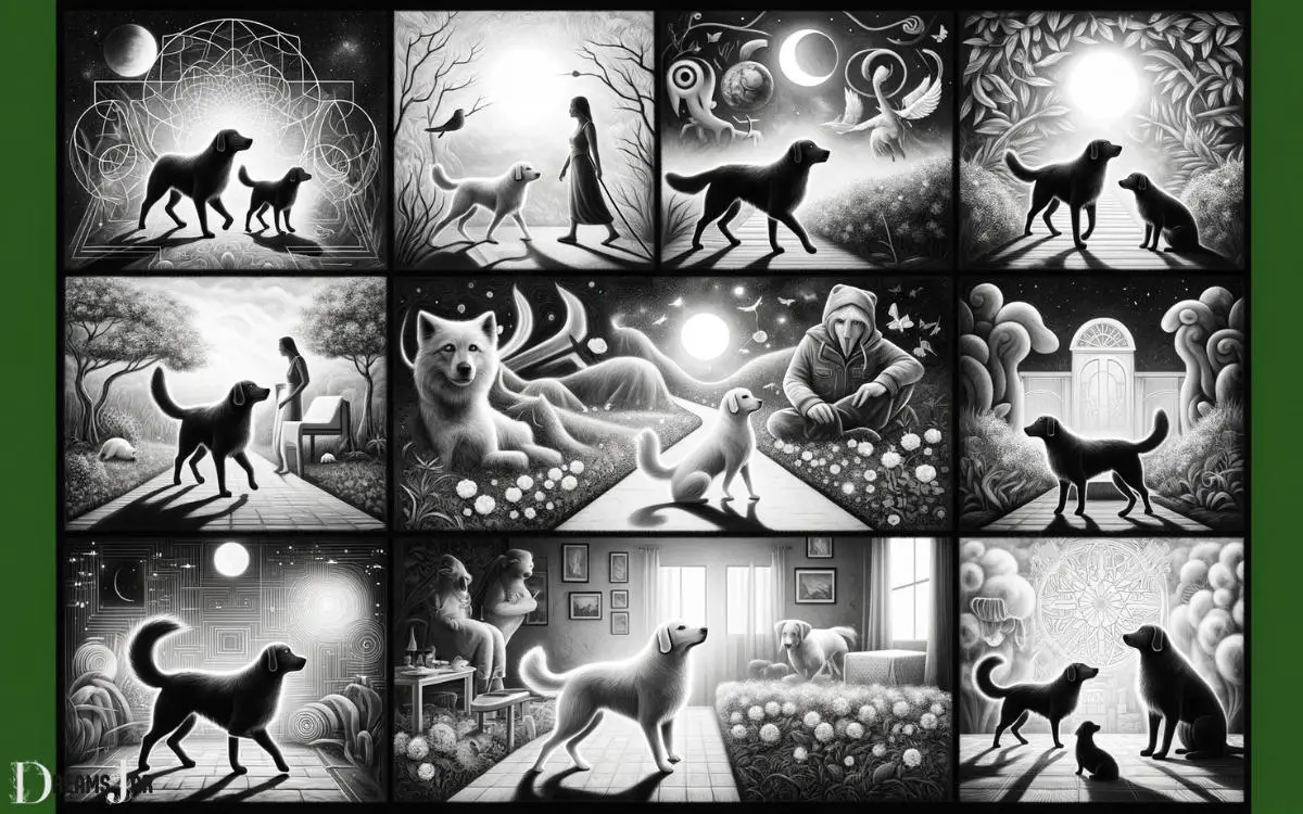 Common Scenarios and Their Interpretations in Black and White Dog Dreams