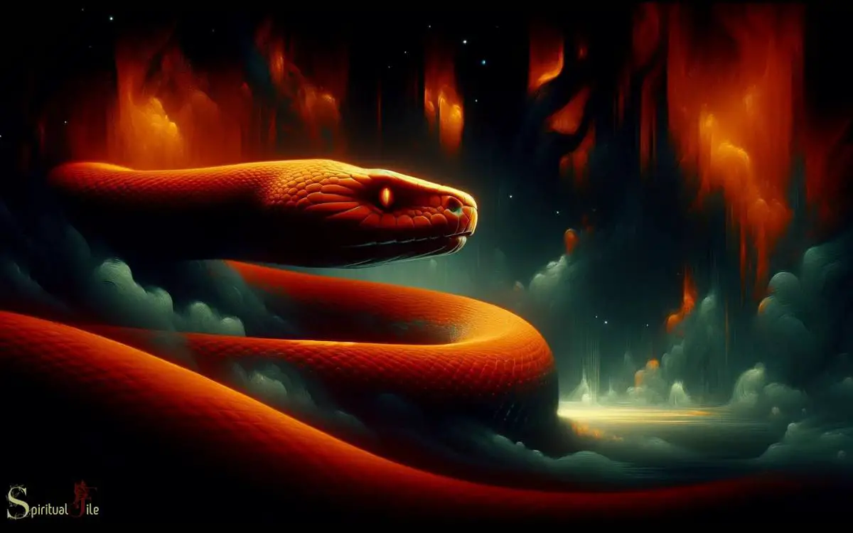 Fear and Anxiety in Orange Snake Dreams