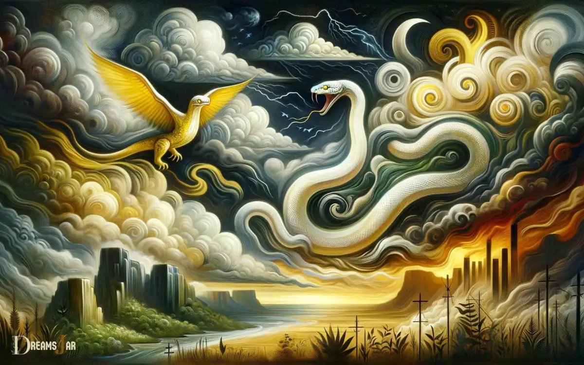 Potential Warnings and Premonitions in Dreams of Yellow and White Snakes