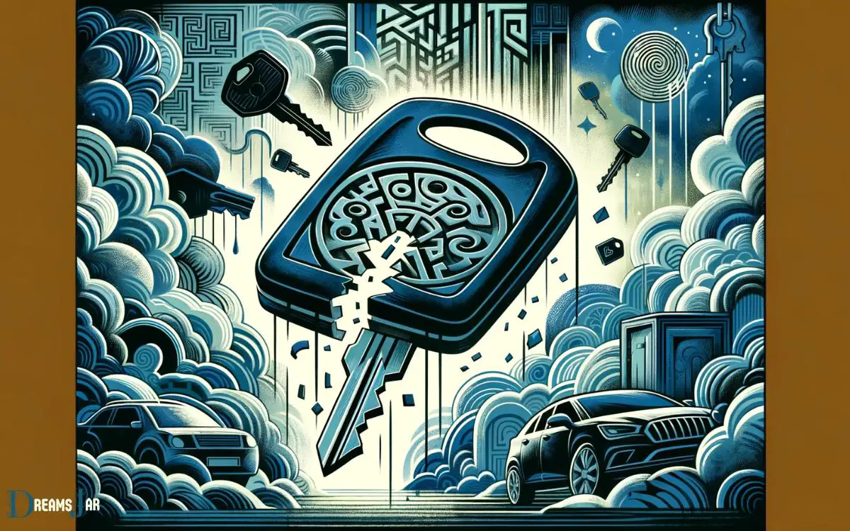 Psychological Interpretation of Broken Car Key Dreams