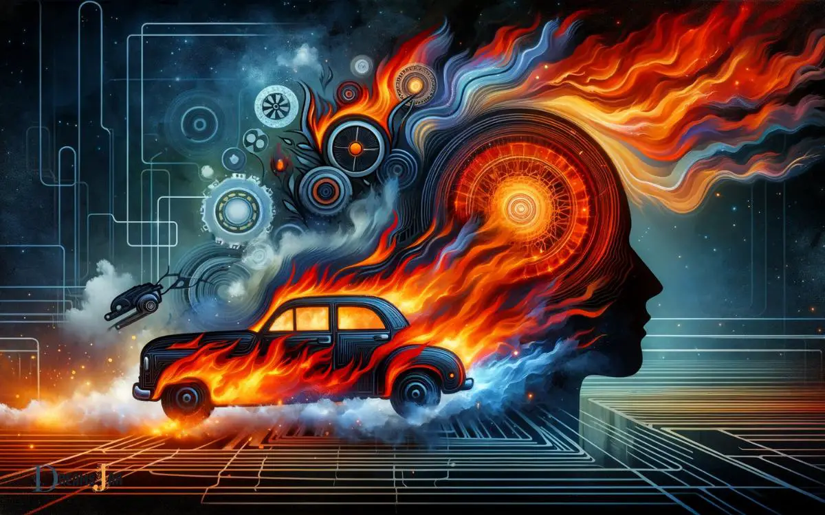 Psychological Interpretation of Car on Fire Dreams