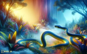 blue and yellow snake dream meaning