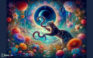 cat eating snake dream meaning