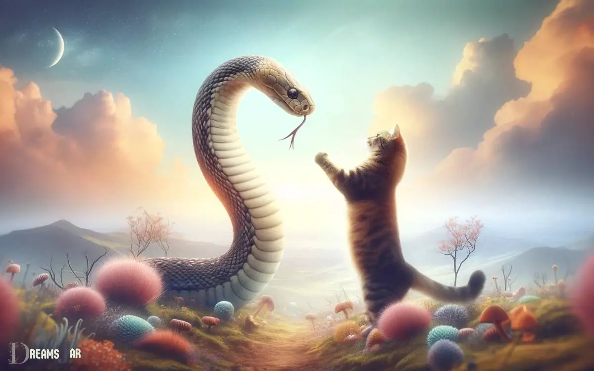 cat killing snake dream meaning