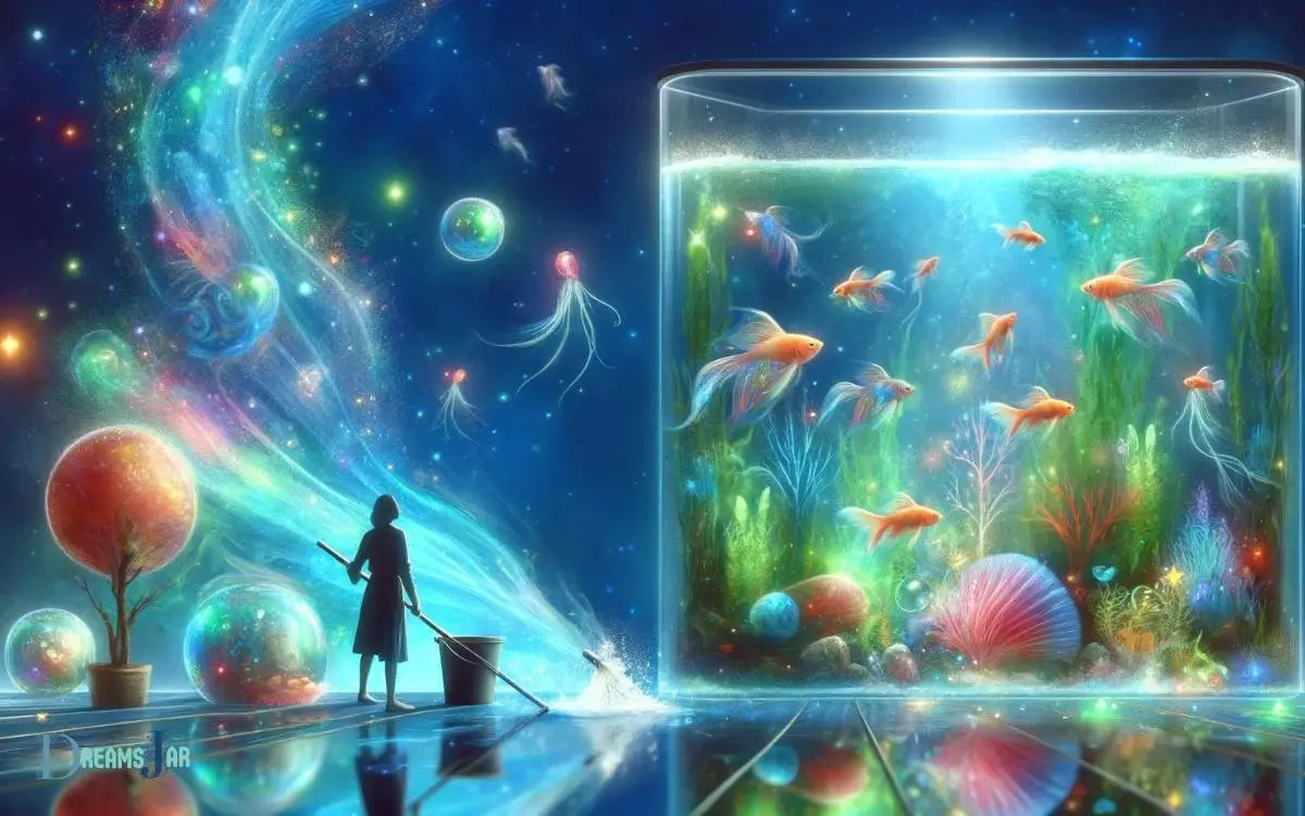 cleaning fish tank dream meaning