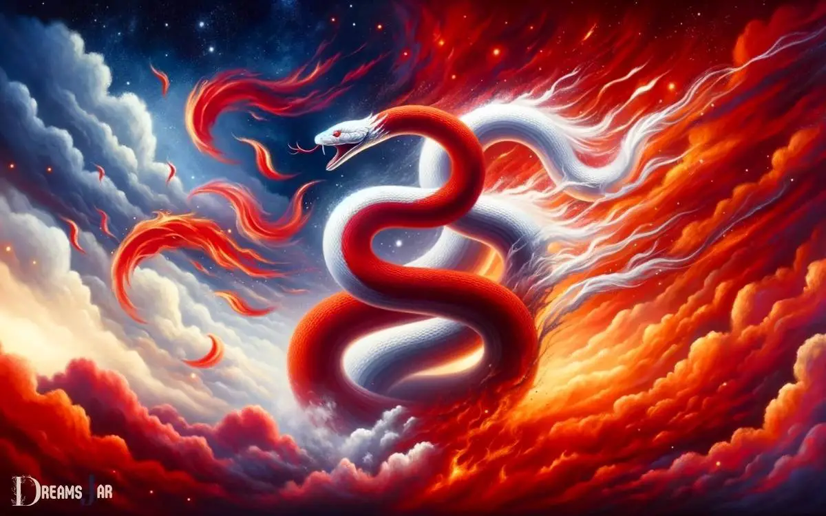 red and white snake dream meaning