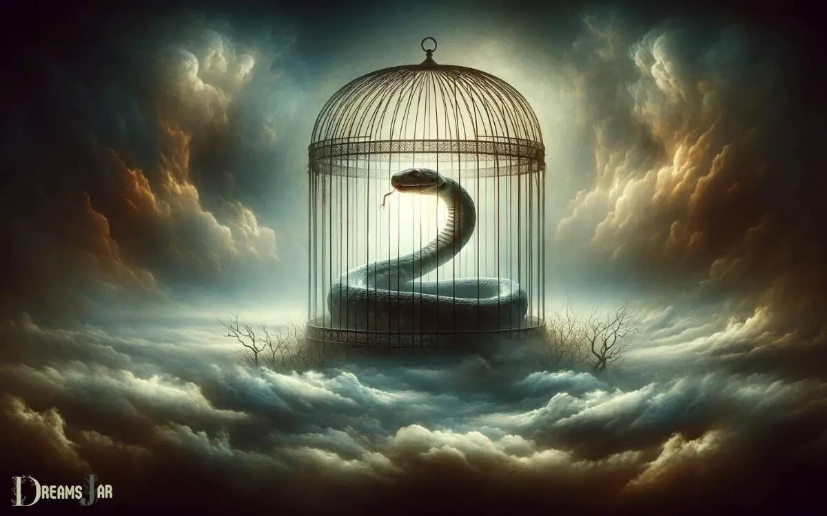 snake in a cage dream meaning