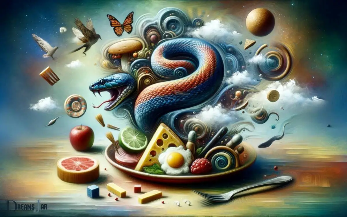 snake in food dream meaning