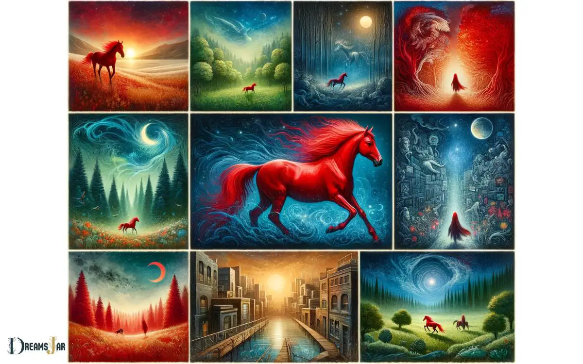 Red Horse in Different Dream Scenarios