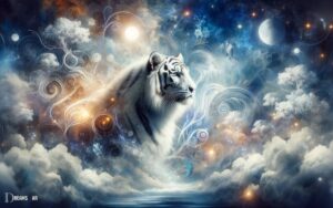 White Tiger With Black Stripes in Dream Meaning: Strength!