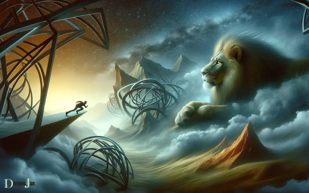 escaping from lion in dream meaning