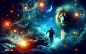 hiding from lion in dream meaning