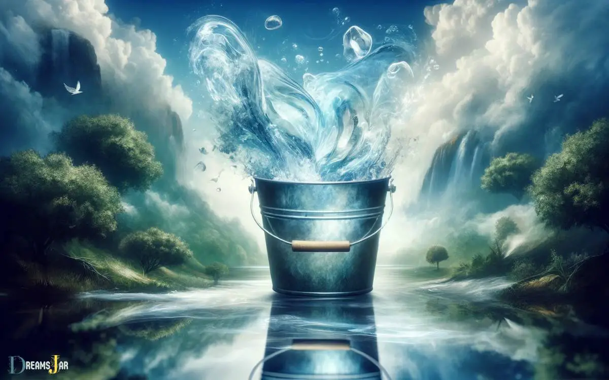 Exploring the Meaning of a Bucket Full of Water in Dreams