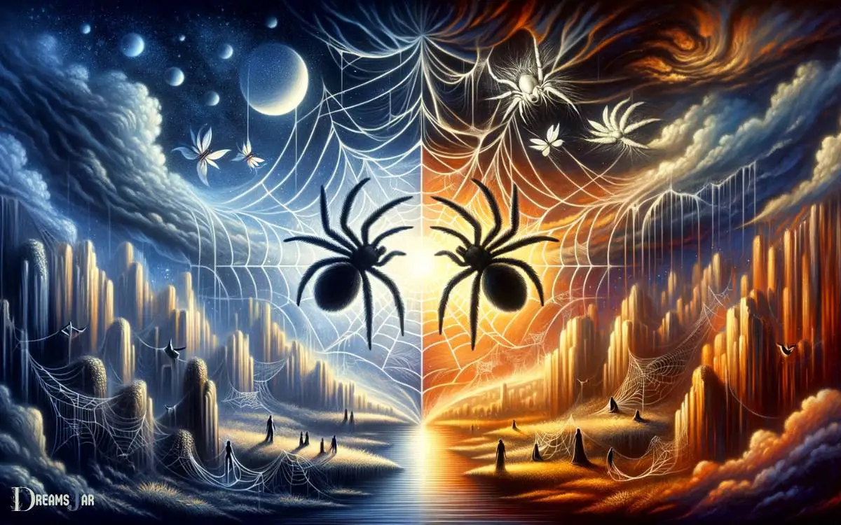 Interpretations of Black and White Spider Encounters