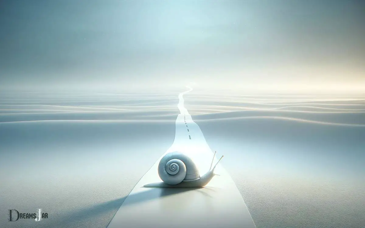 White Snail as a Representation of Patience